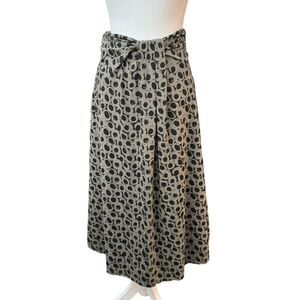 NWT Matti Mamane midi skirt. Grey with black pattern. Size Small